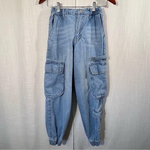 Forever 21 Denim - Forever 21 Cargo Jogger Denim Jean Size XS